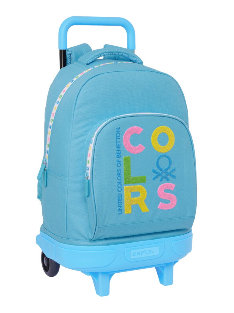 Sac à Dos à Roulettes Benetton Spring - Trolley 45 CM Bleu - Kiabi