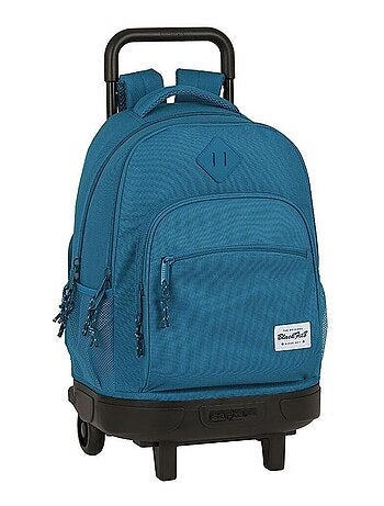 Sac à dos à roulettes Blackfit 8 Colors 45 CM Trolley Haut de Gamme (Bleu Vert)