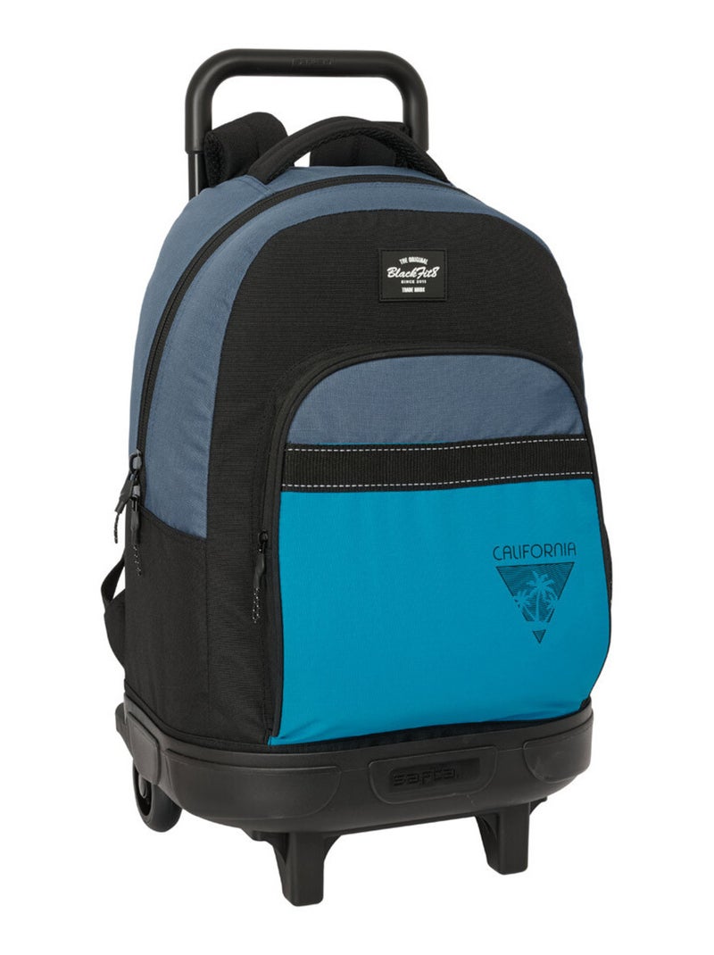 Sac à dos à roulettes Blackfit8 California 45 CM Trolley Haut de Gamme Noir Bleu - Kiabi