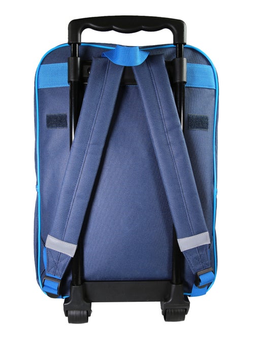 Sac à dos à roulettes bleu La Reine des Neiges  1 compartiment - Bagtrotter - Kiabi