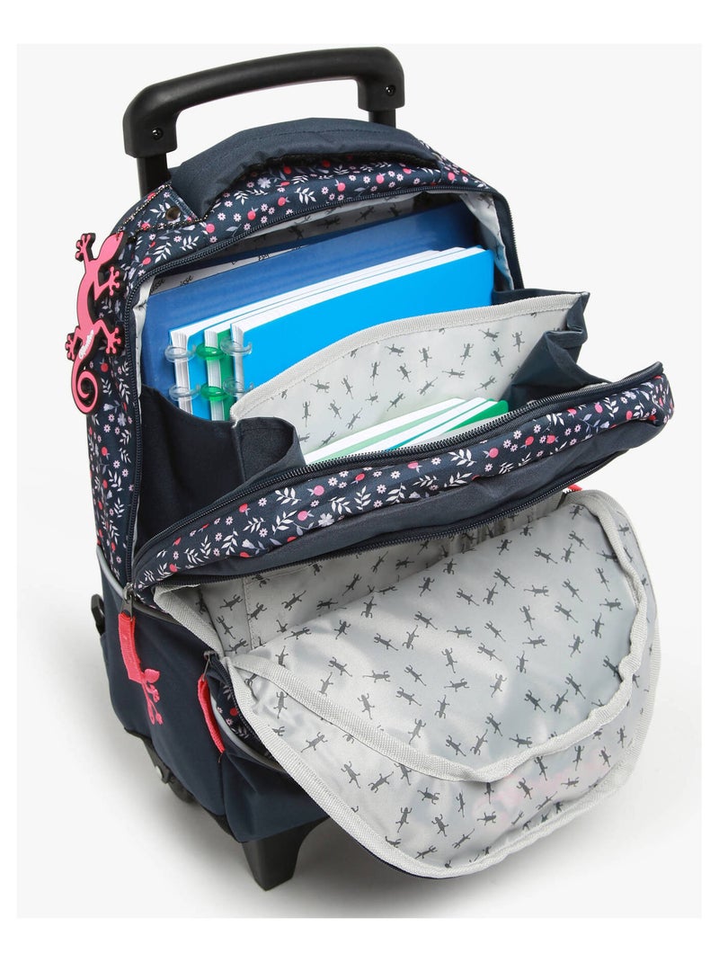 Sac A Dos À Roulettes Cameleon Polyester Recycle Bleu cobalt - Kiabi