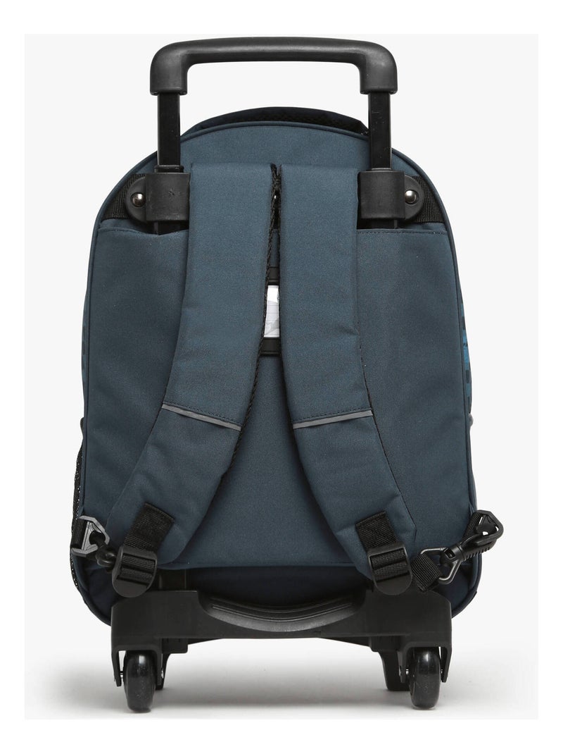 Sac A Dos À Roulettes Cameleon Polyester Recycle Bleu Rouge - Kiabi