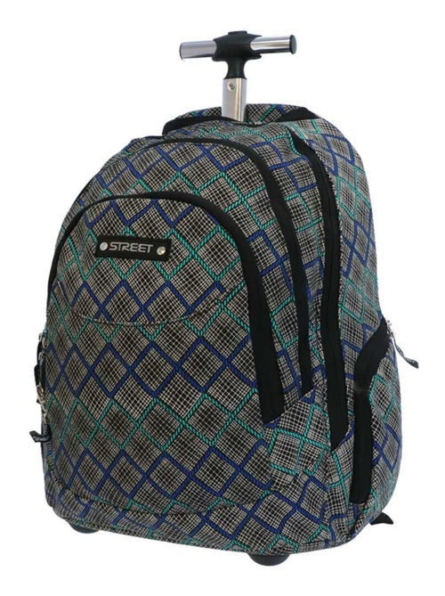Sac à dos à roulettes Canvas 45 CM - 3 Cpt (Modèle 1) - Kiabi