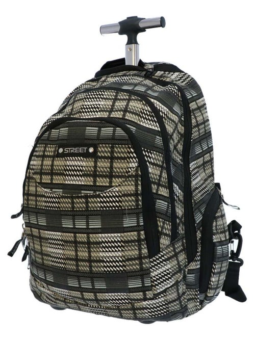 Sac à dos à roulettes Canvas 45 CM - 3 Cpt (Modèle 2) - Kiabi