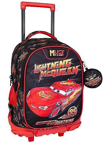 Sac à dos à roulettes 'Cars' Lightning McQueen 3 compartiments 45 cm – CARS