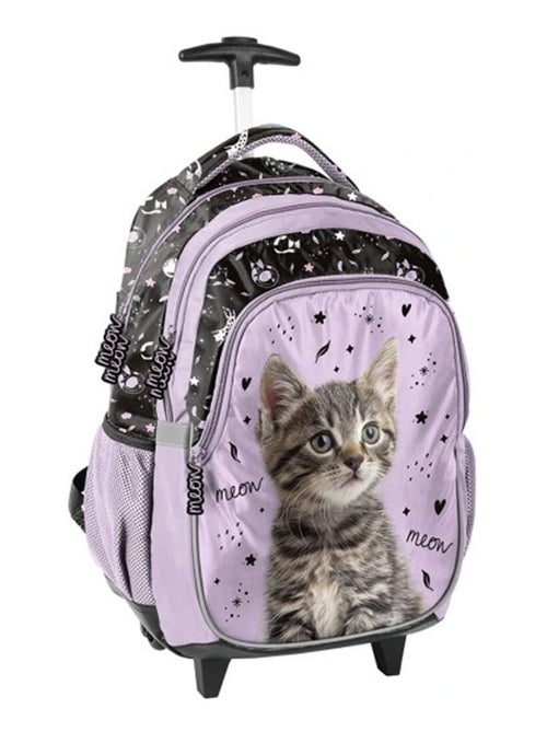 Sac à dos à roulettes Chat Meow 45 CM - Paso - Kiabi Sac à dos à roulettes Chat Meow 45 CM - Paso - Kiabi