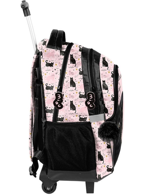 Sac à dos à roulettes Chat Noir Princesse 48 cm poignée télescopique réfléchissants - Kiabi Sac à dos à roulettes Chat Noir Princesse 48 cm poignée télescopique réfléchissants - Kiabi