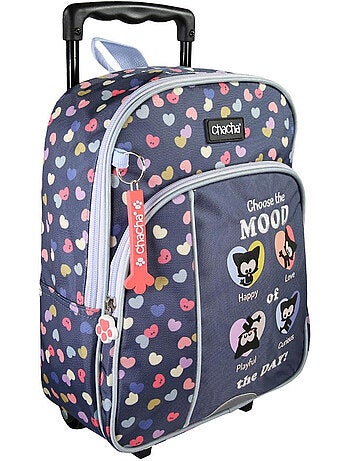 Sac à dos à roulettes 'Chien et Chat' – Chacha Maternelle 1 compartiments – 30 cm