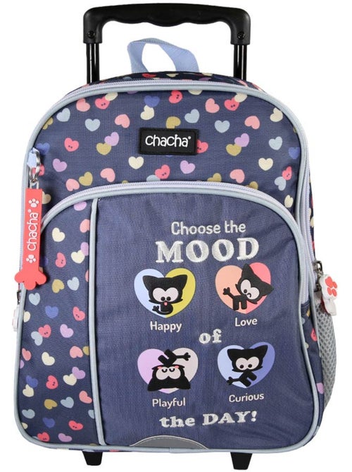 Sac à dos à roulettes 'Chien et Chat' – Chacha Maternelle 1 compartiments – 30 cm - Kiabi Sac à dos à roulettes 'Chien et Chat' – Chacha Maternelle 1 compartiments – 30 cm - Kiabi