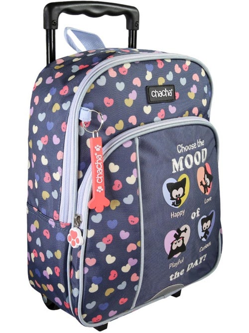 Sac à dos à roulettes 'Chien et Chat' – Chacha Maternelle 1 compartiments – 30 cm - Kiabi Sac à dos à roulettes 'Chien et Chat' – Chacha Maternelle 1 compartiments – 30 cm - Kiabi