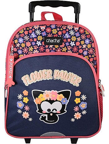 Sac à dos à roulettes 'Chien et Chat' – Chacha Maternelle 1 compartiments – 30 cm