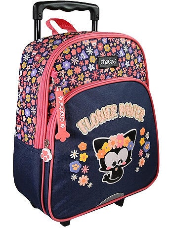 Sac à dos à roulettes 'Chien et Chat' – Chacha Maternelle 1 compartiments – 30 cm