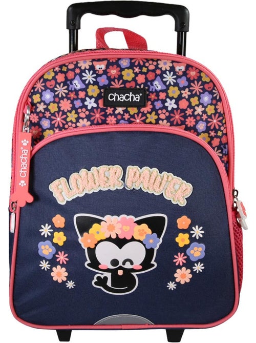 Sac à dos à roulettes 'Chien et Chat' – Chacha Maternelle 1 compartiments – 30 cm - Kiabi Sac à dos à roulettes 'Chien et Chat' – Chacha Maternelle 1 compartiments – 30 cm - Kiabi