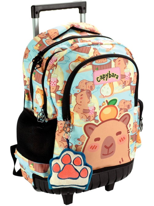 Sac à dos à roulettes CMP motif capybara 46 cm poignées télescopiques - Kiabi Sac à dos à roulettes CMP motif capybara 46 cm poignées télescopiques - Kiabi