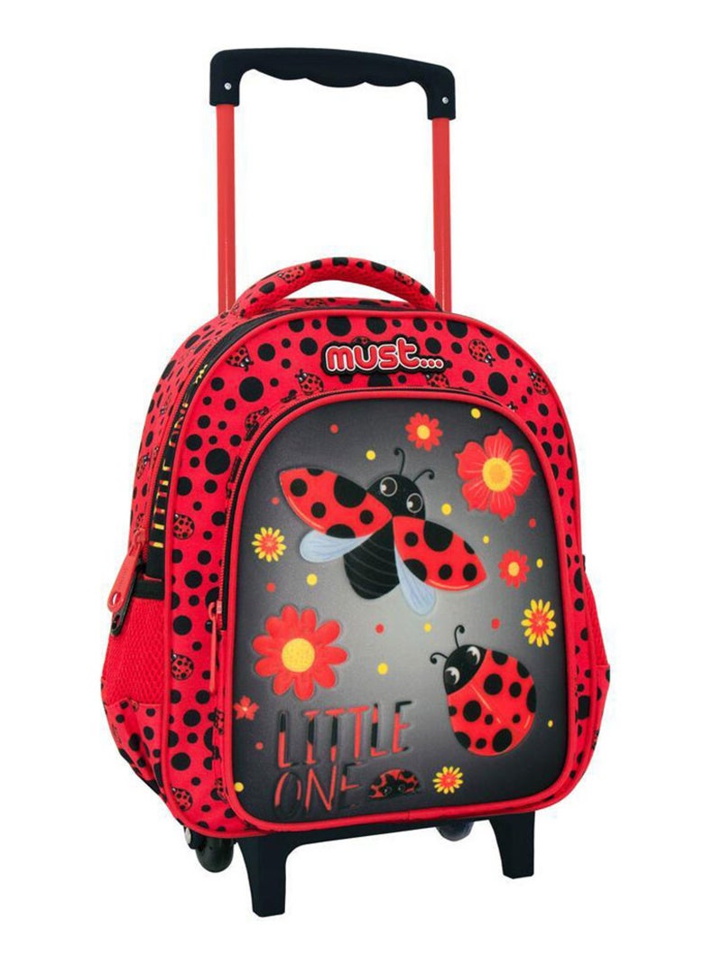 Sac à dos à roulettes Coccinelle Little One maternelle 31 CM Trolley Multicolore - Kiabi
