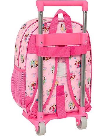 Sac à dos à roulettes Disney Princess 2 roues 34 cm poignée amovible