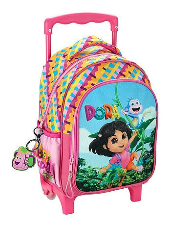 Sac à dos à roulettes enfant - Dora l'exploratrice - Maternelle