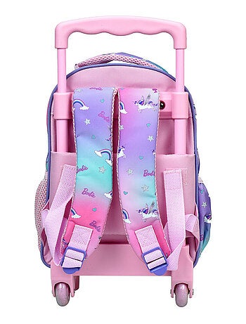 Sac à dos à roulettes enfant - Licorne Barbie - Compact