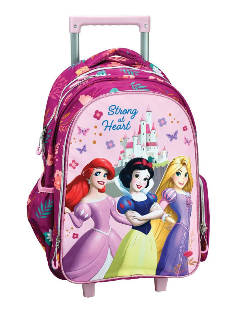 Sac à dos à roulettes enfant - Princesse Château - Disney haut de gamme Multicolore - Kiabi