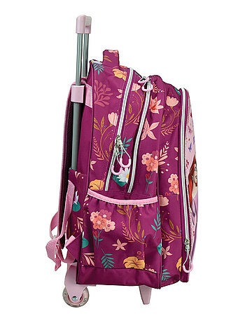 Sac à dos à roulettes enfant - Princesse Château - Disney haut de gamme