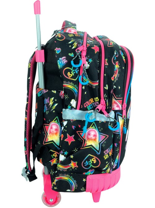 Sac à dos à roulettes enfant 46 cm Rainbow High Besties CMP anses ajustables 4 roues - Kiabi Sac à dos à roulettes enfant 46 cm Rainbow High Besties CMP anses ajustables 4 roues - Kiabi