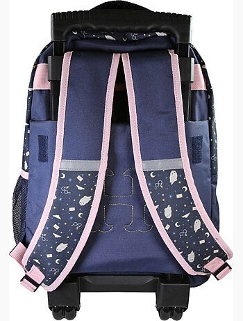 Sac à dos à roulettes enfant Harry Potter bleu nuit 2 compartiments