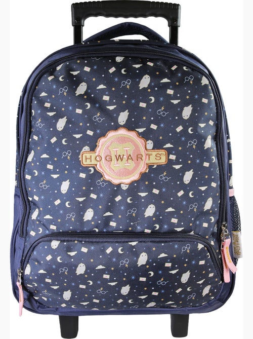 Sac à dos à roulettes enfant Harry Potter bleu nuit 2 compartiments - Kiabi Sac à dos à roulettes enfant Harry Potter bleu nuit 2 compartiments - Kiabi