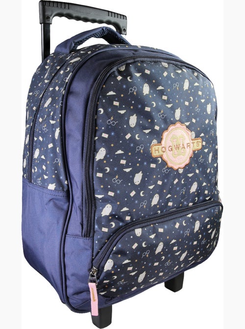 Sac à dos à roulettes enfant Harry Potter bleu nuit 2 compartiments - Kiabi Sac à dos à roulettes enfant Harry Potter bleu nuit 2 compartiments - Kiabi