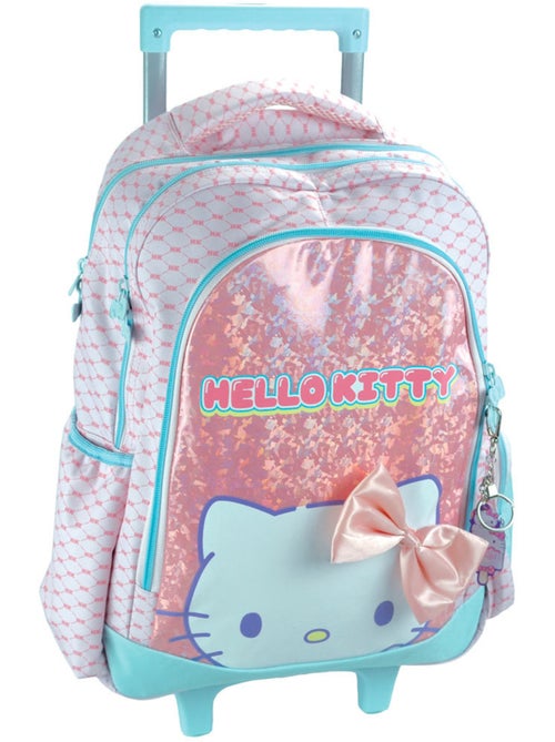 Sac à dos à roulettes enfant Hello Kitty cupcake 46 cm poignée extensible - Kiabi Sac à dos à roulettes enfant Hello Kitty cupcake 46 cm poignée extensible - Kiabi