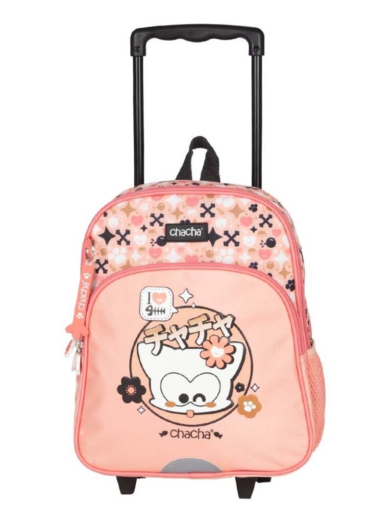 Sac à dos à roulettes fille Baby CHACHA Manga Rose - Kiabi