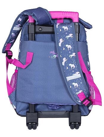 Sac à dos à roulettes fille BELLA SARA Cosmic motif licorne