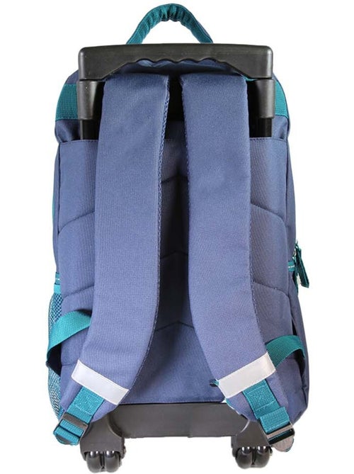 Sac à dos à roulettes fille Lili Lou beige et bleu 2 compartiments - Kiabi Sac à dos à roulettes fille Lili Lou beige et bleu 2 compartiments - Kiabi