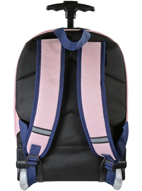 Sac à dos à roulettes fille Phileas Cygne bleu et rose 2 compartiments - Kiabi Sac à dos à roulettes fille Phileas Cygne bleu et rose 2 compartiments - Kiabi
