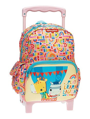 Sac à dos à roulettes Fisher Price Girafe Learn maternelle 30 CM