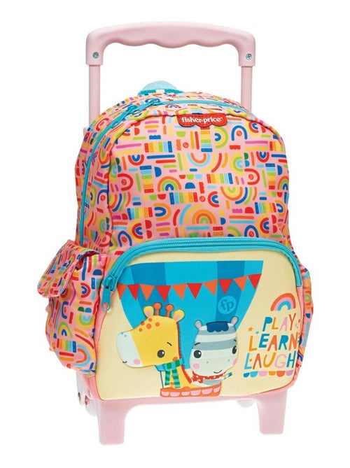 Sac à dos à roulettes Fisher Price Girafe Learn maternelle 30 CM - Kiabi