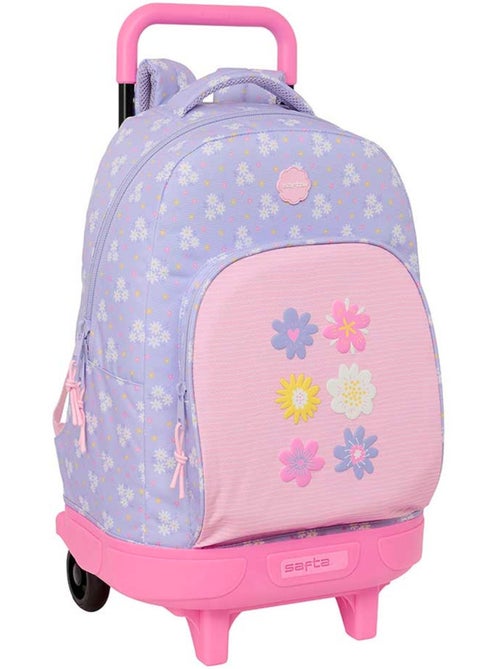 Sac à dos à roulettes fleurs CMP avec sac amovible 4 roues 45 x 33 x 22 cm - Kiabi Sac à dos à roulettes fleurs CMP avec sac amovible 4 roues 45 x 33 x 22 cm - Kiabi