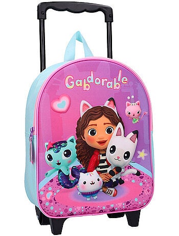 Sac à dos à roulettes – Gabby et la maison Magique 3D 32 CM maternelle