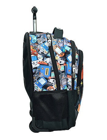 Sac à dos à roulettes gamer play 48 cm - cartable qualité supérieure
