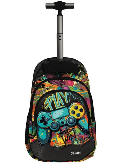 Sac à dos à roulettes gaming CMP 44 cm 2 compartiments zippés – PLAY AND WIN - Kiabi Sac à dos à roulettes gaming CMP 44 cm 2 compartiments zippés – PLAY AND WIN - Kiabi