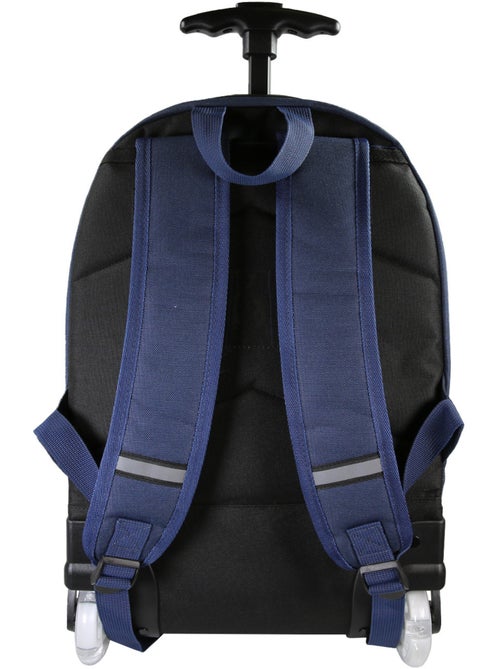 Sac à dos à roulettes garçon Phileas bleu et rouge 2 compartiments - Kiabi Sac à dos à roulettes garçon Phileas bleu et rouge 2 compartiments - Kiabi