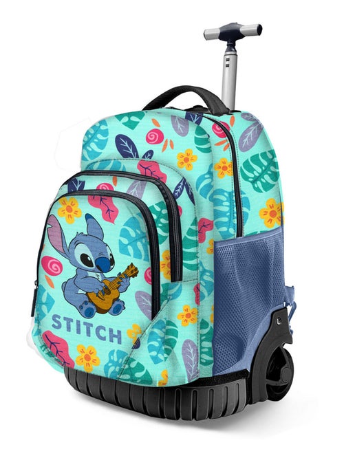Sac à dos à Roulettes GTS FAN - Disney Lilo et Stitch Guitar - Vert - Taille Unique - Kiabi