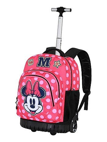 Sac à dos à Roulettes GTS FAN - Disney Minnie Mouse Class - Rose - Taille Unique