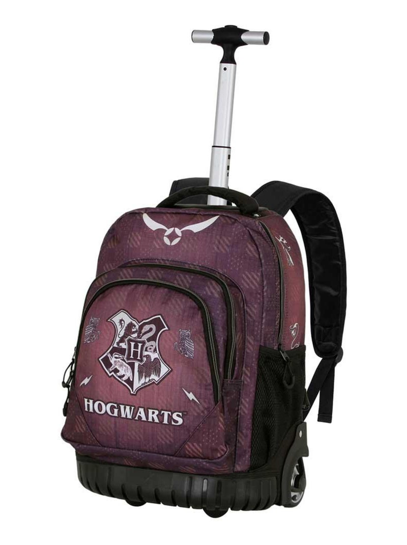 Sac à dos à Roulettes GTS FAN - Harry Potter Hogwarts Marron - Kiabi
