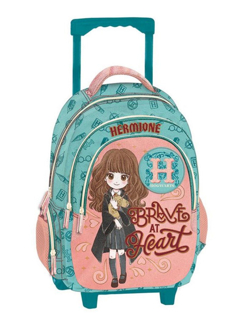 Sac à dos à roulettes Harry Potter Hermione Heart 44 CM - 2 cpt Vert - Kiabi