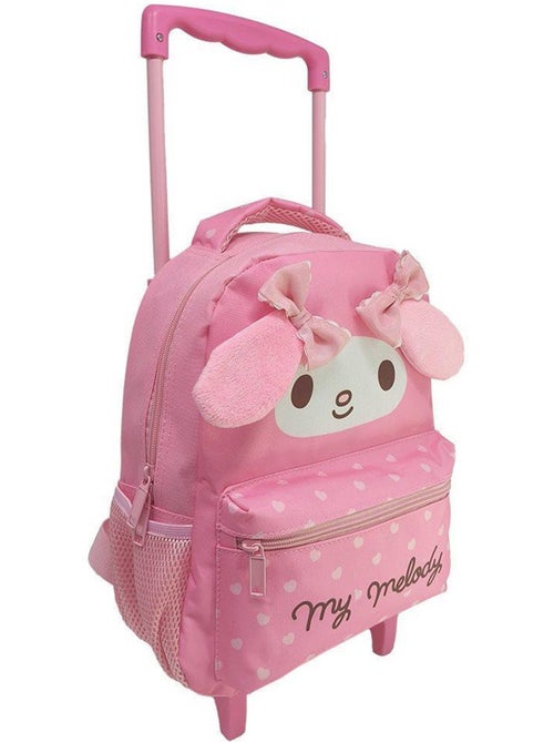 Sac à dos à roulettes 'Hello Kitty' lapin My Melody 31 cm - roz pâle Hello Kitty - Kiabi