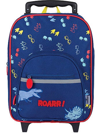 Sac à dos à roulettes imprimé dinosaures en textile La boutique des toons