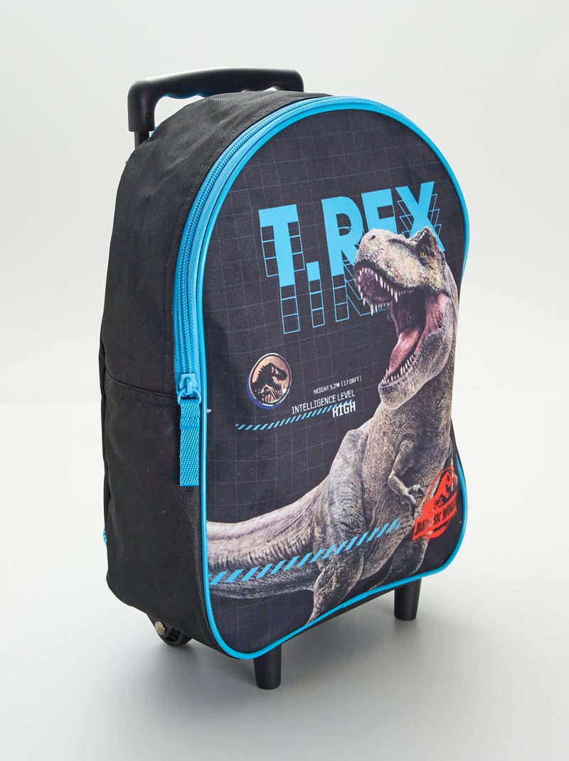 Sac à dos à roulettes 'Jurassic World' Noir/bleu - Kiabi