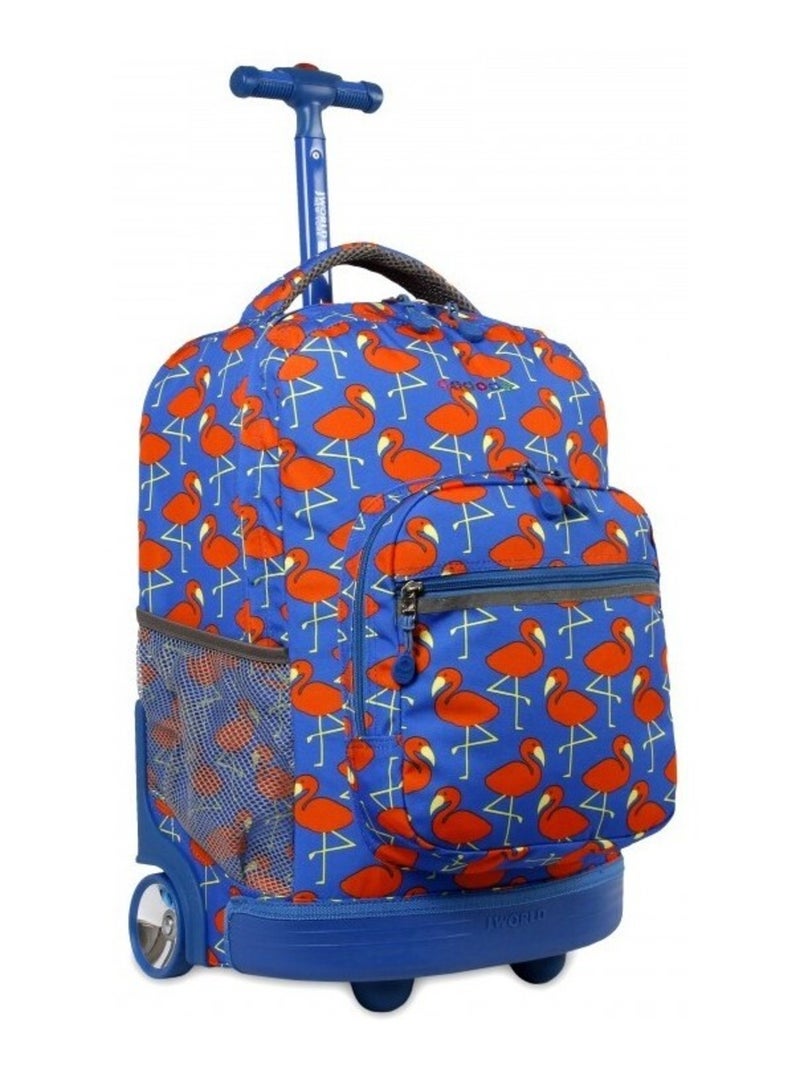 Sac à dos à roulettes JWORLD New York - Trolley (Flamant rose) Multicolore - Kiabi