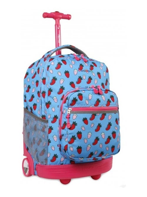 Sac à dos à roulettes JWORLD New York - Trolley (Fraise) - Kiabi