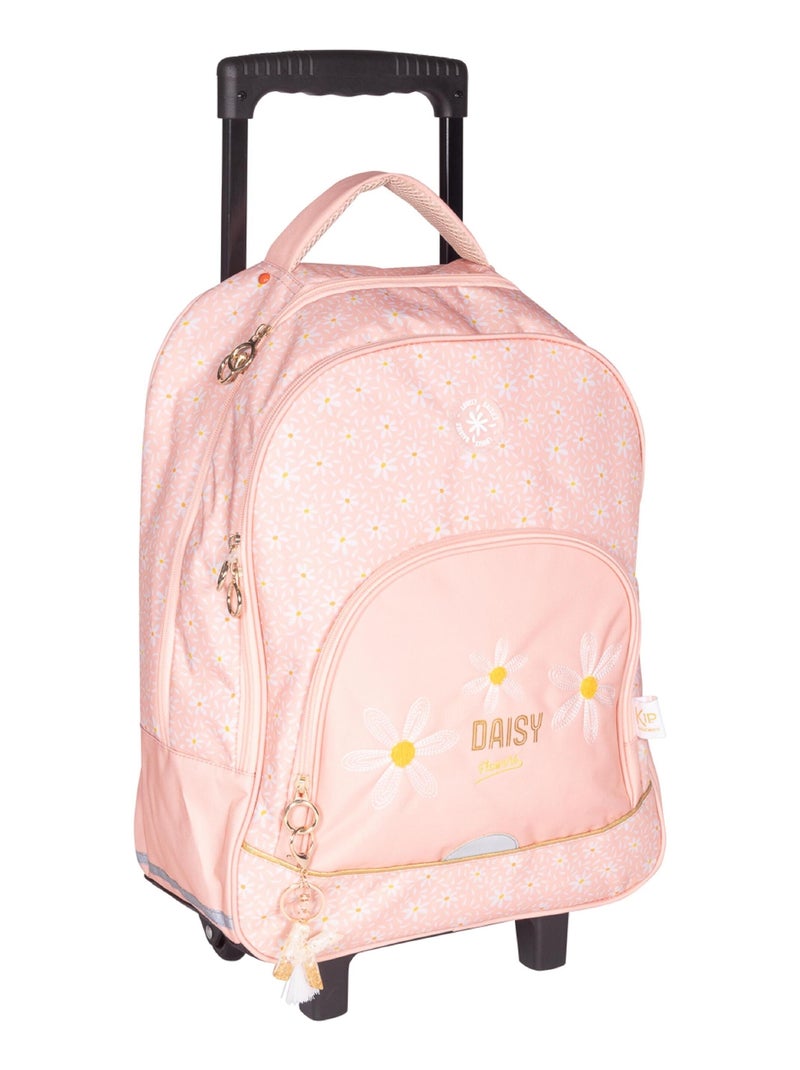 SAC A DOS A ROULETTES KIP DAISY Rose - Kiabi